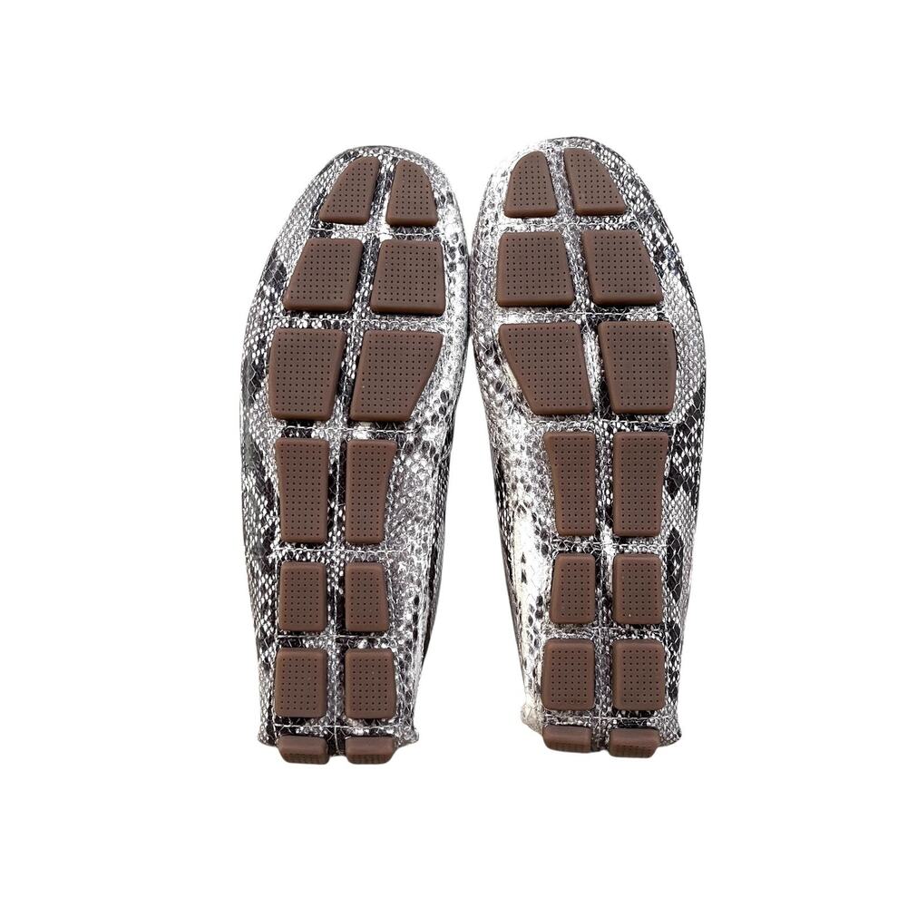 Cole Haan Shelby Loafer Shoes Womens 7.5B Gray Snake Print Leather Flats Slip On - Picture 7 of 10